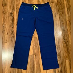 🩺🏥 🚢 FIGS Kade Cargo Scrub Pants Size L Color: Deep Sea